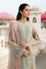 H-302 | 3Pc Unstitched Luxury Wedding Collection By Ramsha