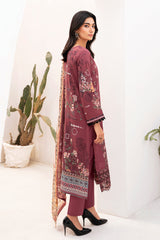 L-1108 | 3PC Unstitched Luxury Lawn Collection Mashaal By Ramsha