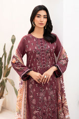 L-1108 | 3PC Unstitched Luxury Lawn Collection Mashaal By Ramsha