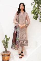 L-1106 | 3PC Unstitched Luxury Lawn Collection Mashaal By Ramsha