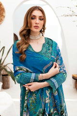 G-206 | 3PC Unstitched Luxury Lawn Ghazal By Ramsha