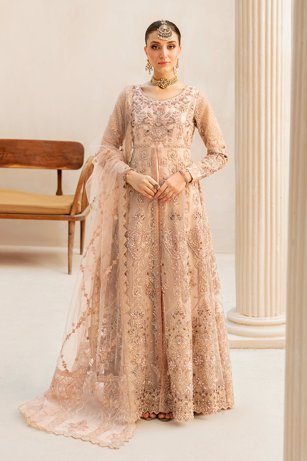 HB-403 | 3Pc Unstitched Suit Wedding Collection Luxury By Ramsha