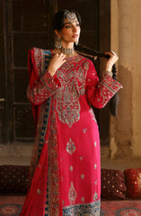 SAANVI | 3Pc Unstitched Suit Festive Chiffon Organza Devdas By Emaan Adeel