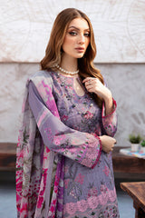 L-906 - 3PC Luxury Lawn Collection Ghazal By Ramsha