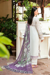 L-809 - 3PC Luxury Lawn Collection Mashaal By Ramsha