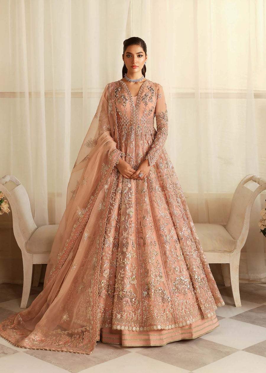 3-PC Unstitched Embroidered Hand Embellished By Akbar Aslam | Sueno