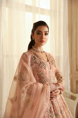 3-PC Unstitched Embroidered Hand Embellished By Akbar Aslam | Sueno
