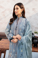 L-910 - 3PC Luxury Lawn Collection Ghazal By Ramsha