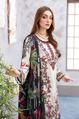 L-911 - 3PC Luxury Lawn Collection Ghazal By Ramsha