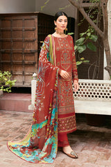 L-810 - 3PC Luxury Lawn Collection Mashaal By Ramsha