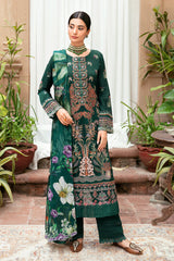 L-801 - 3PC Luxury Lawn Collection Mashaal By Ramsha