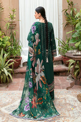 L-801 - 3PC Luxury Lawn Collection Mashaal By Ramsha