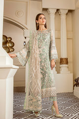 3-PC Unstitched Embroidered Chiffon Chantelle By Baroque | CH06-05