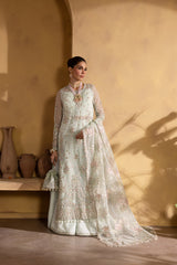 3-PC Unsttiched Organza Embroidered Luxury Formals By Emaan Adeel | CELESTIA