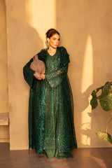 3-PC Unsttiched Organza Embroidered Luxury Formals By Emaan Adeel | IVYEN