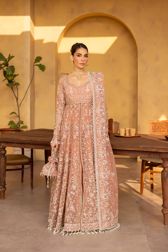 3-PC Unsttiched Organza Embroidered Luxury Formals By Emaan Adeel | MISTRAL