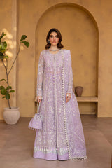 3-PC Unsttiched Organza Embroidered Luxury Formals By Emaan Adeel | AETHER