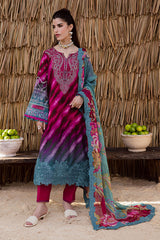 3-PC Unstitched Embroidered And Printed Viscose Gardenia by Nureh | NWG-89