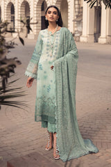 NS-118 | 3PC - Unstitched Maya Swiss Lawn Collection By Nureh