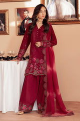 3-PC Unstitched Embroidered Lawn Feya By Nureh | FE-07
