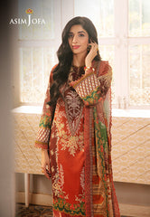 AJAR-14 - 3Piece - Aira Summer Print Collection By Asim Jofa