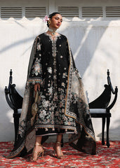 3-PC Unstitched Luxury Lawn Kalabagh By Hussain Rehar | Sable