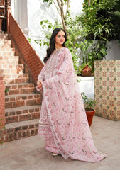 3-PC Unstitched Embroidered Lawn Ek Fasana By Kahf | KLB-3A DILNASHEEN
