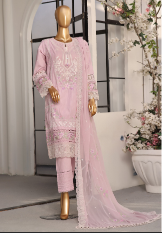 01 | 3 PC Stitched Embroidred Festive Luxury By Sadabahar