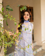3-PC Unstitched Embroidered Lawn Aashiyana By Roheenaz | RNZ-08A