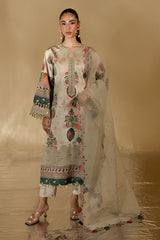 Unstitched 3-PC Embroidered Silk Edit By Nureh S-20