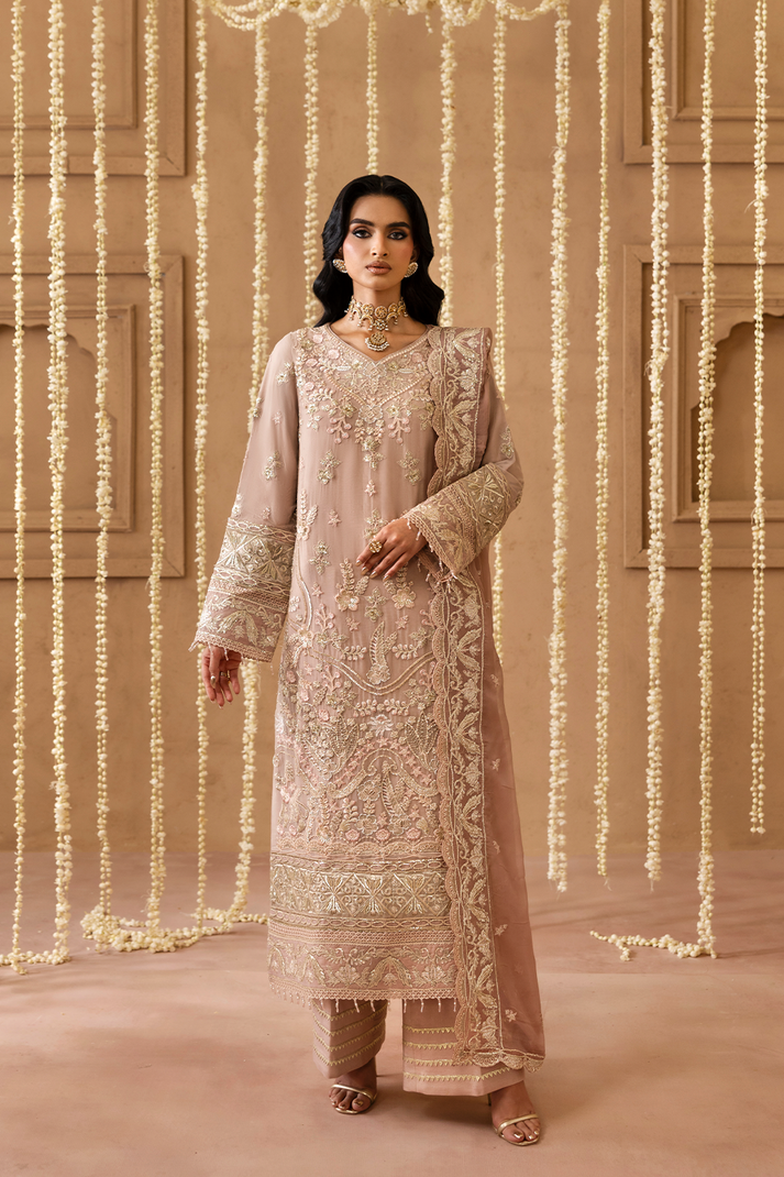3-PC Unstitched Chiffon Embroidered Sheherzadi By Emaan Adeel | LAILA