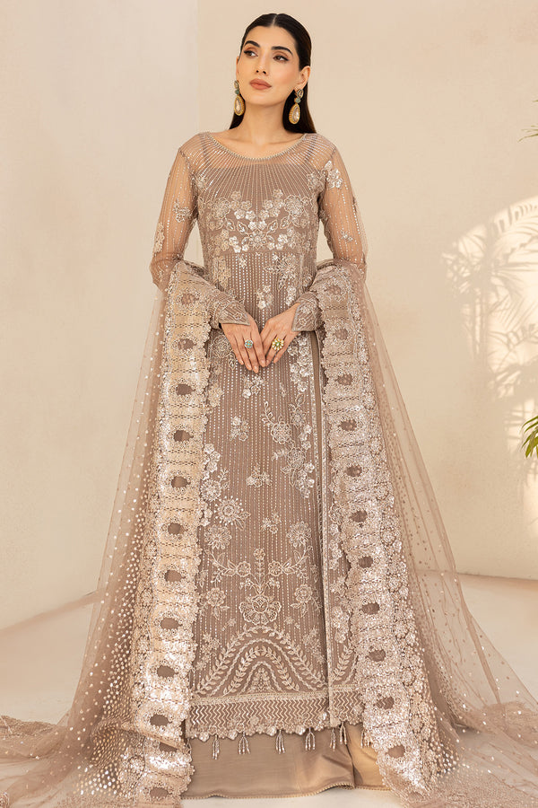 3-PC Unstitched Embroidered LU'ZELLA By Farasha | Misty Grace