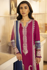 FERYA | ZL24-06 B | 3PC Unstitched Lawn By Zaha