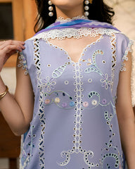 3-PC Unstitched Embroidered Lawn Aashiyana By Roheenaz | RNZ-08A