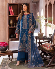 3-PC Unstitched Luxury Viscose Noor E Fajar Dehleez By Raeesa Premium | Luzia