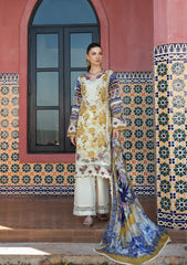 ETS-05A ESTELLE | 3PC Unstitched Suit Embroidered Lawn Signature By Elaf Premium