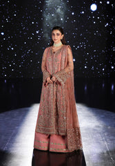 3-PC Unstitched Embroidered Organza Stardum Foirmals By Elaf Premium | ESH-05 BEYOND BEAUTY