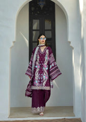 ETS-06B AZOTIC | 3PC Unstitched Suit Embroidered Lawn Signature By Elaf Premium