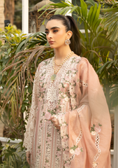 Unstitched 3-PC Embroidered Luxury Lawn By Elaf | ELM-12 SHAHANA