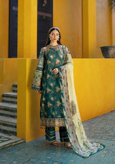 ETS-07A STAY CURIOUS | 3PC Unstitched Suit Embroidered Lawn Signature By Elaf Premium