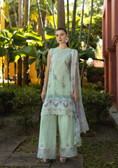 ETS-01A ARIA | 3PC Unstitched Suit Embroidered Lawn Signature By Elaf Premium