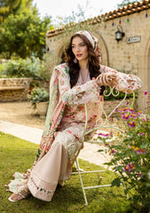 ELK-04B TRUE LOVE | 3Pc Unstitched Suit Lawn Collection Prints Chikankari By Elaf Premium