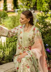 ELK-04A DEAR PARADISE | 3Pc Unstitched Suit Lawn Collection Prints Chikankari By Elaf Premium