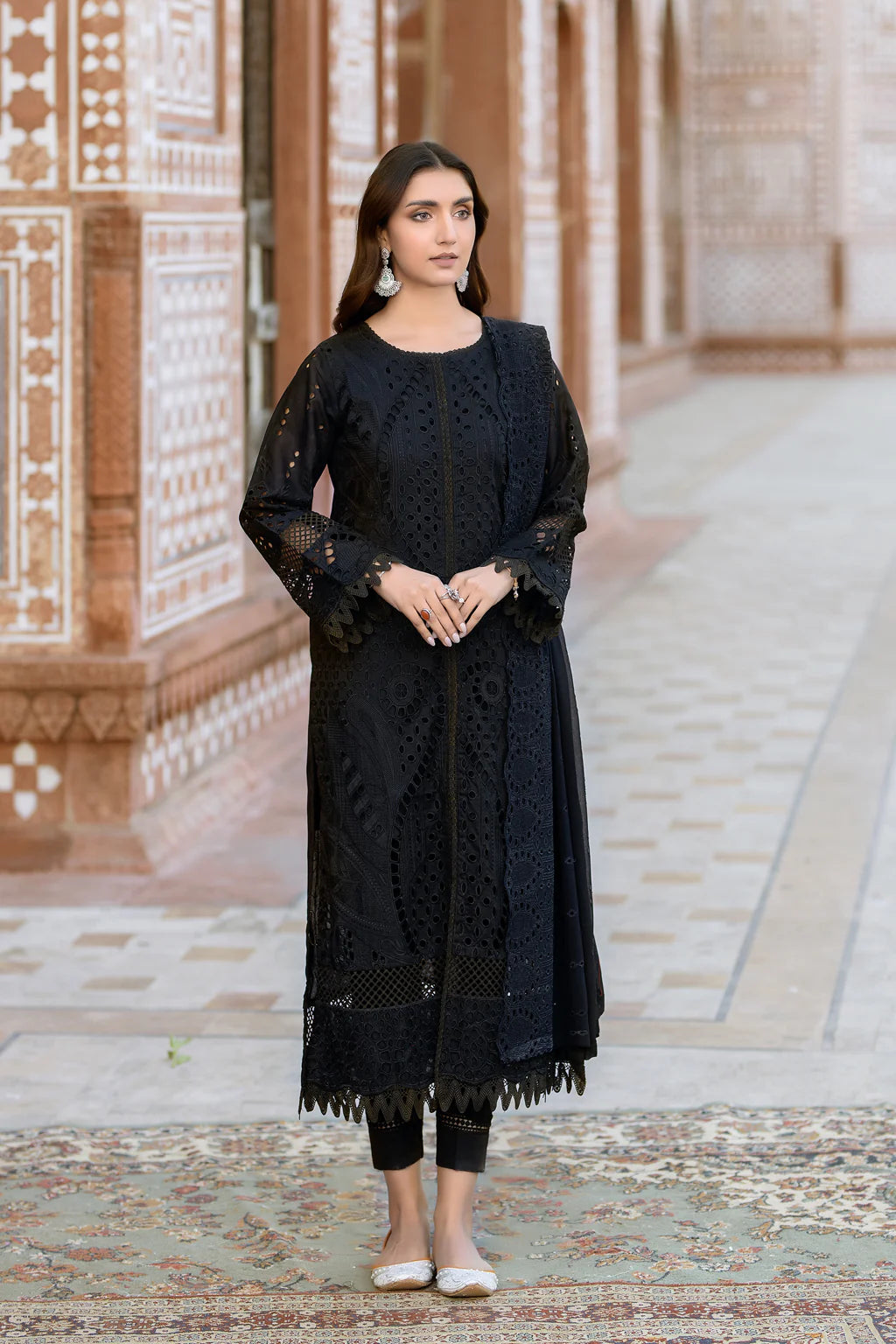 RZ - 150 | 3PC Unstitched Suit Chikankari Lawn Rozeria By Johra