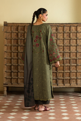 Embroidered Printed Viscose Linen By IZNIK
