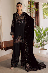 3-PC Unstitched Embroidered Leather By Nureh | NE-202