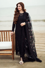 NE-151 | 3Pc Unstitched Suit Embroidered & Embellished Swiss Collection Khuwab By Nureh