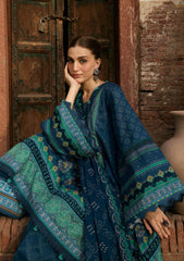 3-PC Unstitched Digital Printed Lawn Aangan By Kahf | SUMBUL