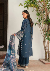 3-PC Unstitched Embroidered Lawn Ek Fasana By Kahf | KLB-1A MALKA