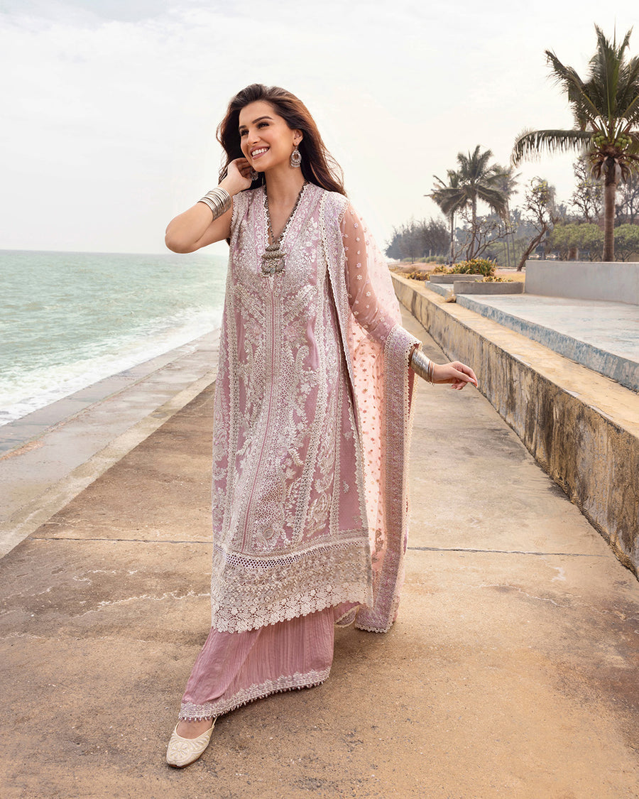 Unstitched 3-PC Embroidered Zinnia Luxury Lawn By Faiza Saqlain | Amaryllis